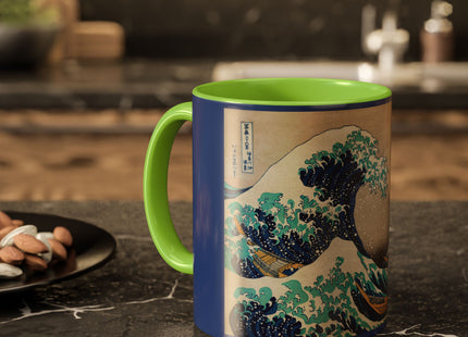 The Great Wave off Kanagawa by Katsushika Hokusai Colorful Mugs (11oz, 15oz)