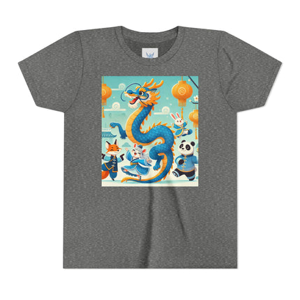 Blue & Gold Dragon Festival Parade Youth Short Sleeve Tee