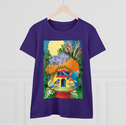 Birdhouse Haven Women's Midweight Cotton Tee