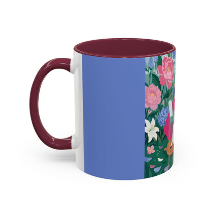 The Ladies Of The Blossoming Vanity Colorful Mugs – Art Deco Floral Elegance