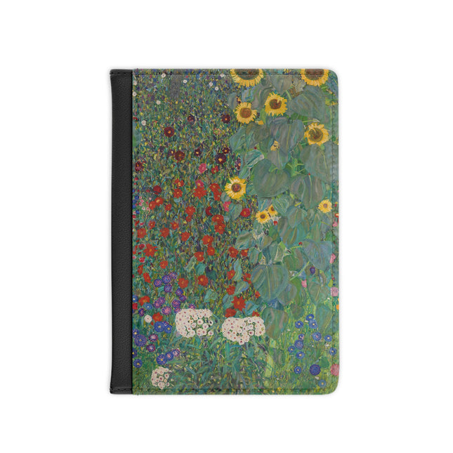 Farm Garden with Sunflowers by Gustav Klimt Passport Cover
