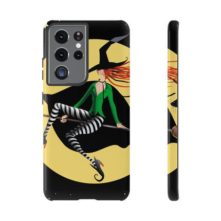 A Witch’s Moonlit Flight Phone Cases