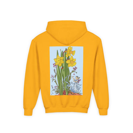 Daffodil Fairy Youth Hooded Sweatshirt – Spring Magic & Timeless Charm