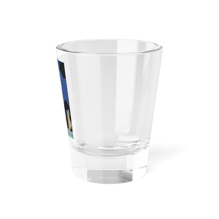 Butterfly Enchantress Shot Glass – Ethereal Art Deco Magic & Transformation