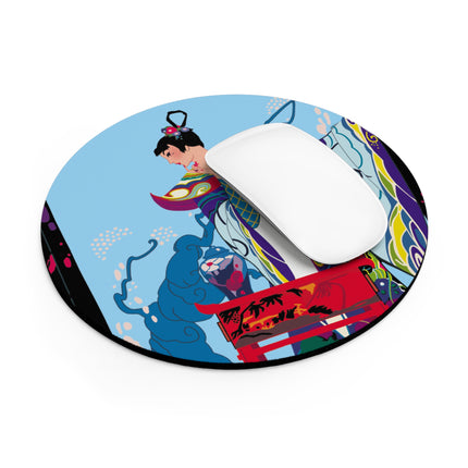 A Visual Journey by Umberto Brunelleschi Mouse Pad, Round and Rectangle