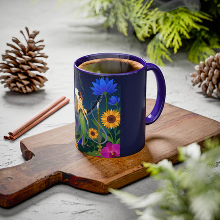 The Lady Of The Starlit Candles Colorful Mugs – Art Deco Theatrical Romance