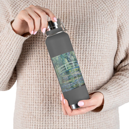 Water Lilies and Japanese Bridge by Claude Monet Copper Vacuum Insulated Bottle, 22oz