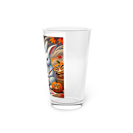 Halloween Rabbit’s Kabuki Jack-o’-Lanterns Glass, 16oz