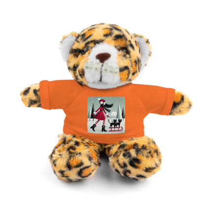 Red Sled & Curious Cats Stuffed Animals with Tee