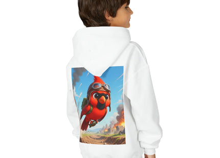 Cardinal Dive Bomber Youth Heavy Blend Hooded Sweatshirt