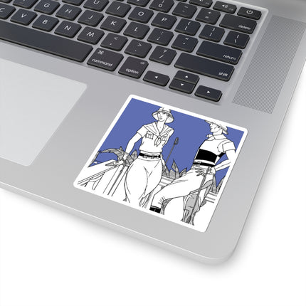 Coastal Elegance Kiss-Cut Stickers (4 Sizes)