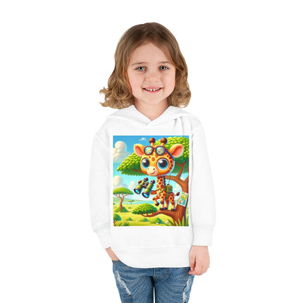 Giraffe Lookout Toddler Pullover Fleece Hoodie