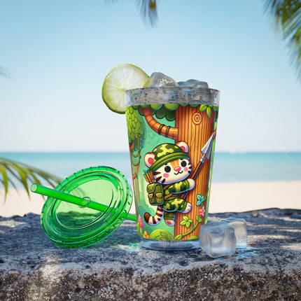 Stealthy Stripes Sunsplash Tumbler with Straw, 16oz