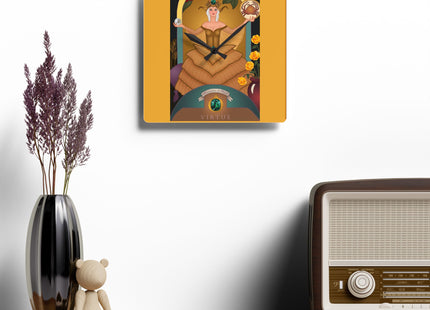 June & Pearl, Alexandrite Zodiac Acrylic Wall Clock