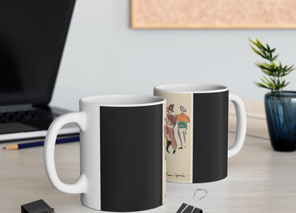Artists’ Ball, Harlequin and Dancers by Joaquin Torres-Garcia Ceramic Mug 11oz