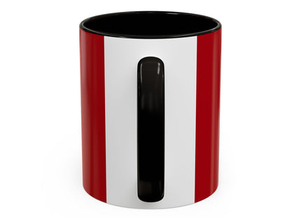 Regal Crimson Crane in the Autumn Mist Colorful Mugs (11oz, 15oz)
