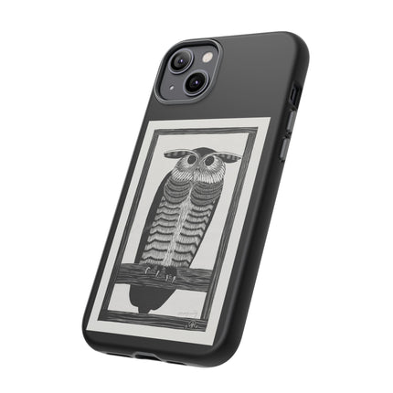 Horned Owl by Samuel Jessurun de Mesquita Phone Cases