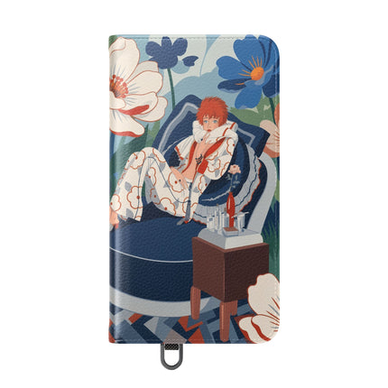 🌺🪞 The Lady Of The Grand Flower Salon Flip Case – Art Deco Floral Elegance