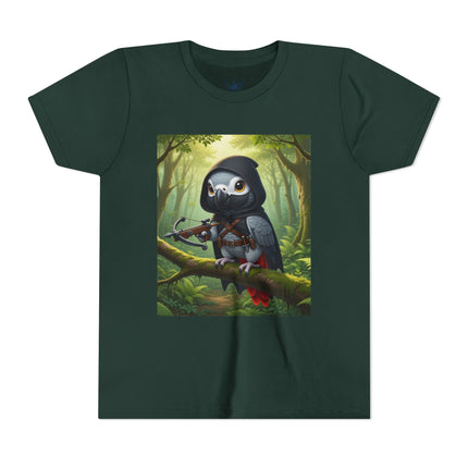 The African Grey Sentinel Youth Short Sleeve Tee