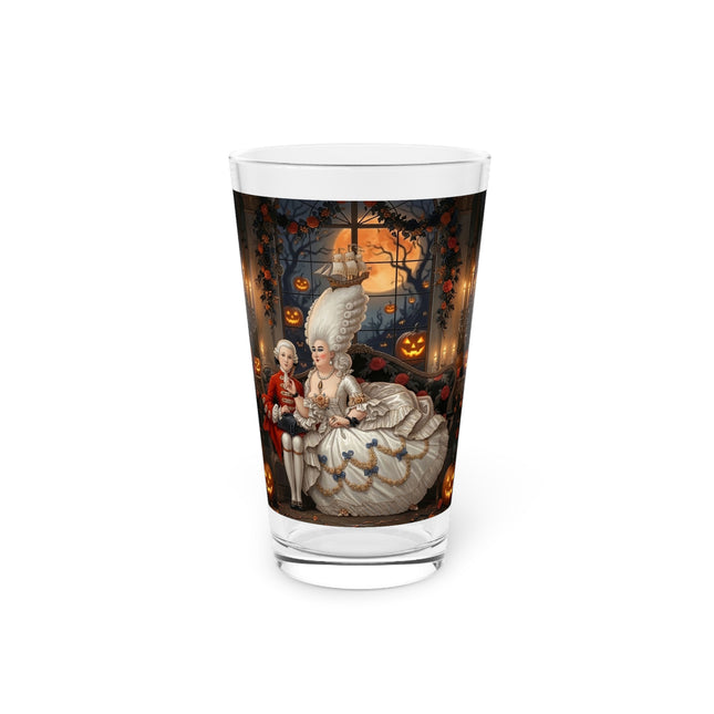 🌙🎃 The Moonlit Pumpkin Parlor Glass, 16oz – Elegant Halloween Charm