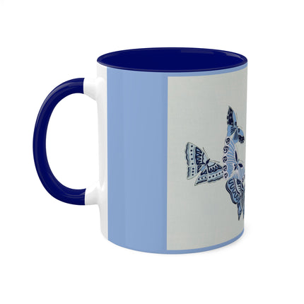 One Thousand Butterflies by Kamisaka Sekka Colorful Mugs, 11oz