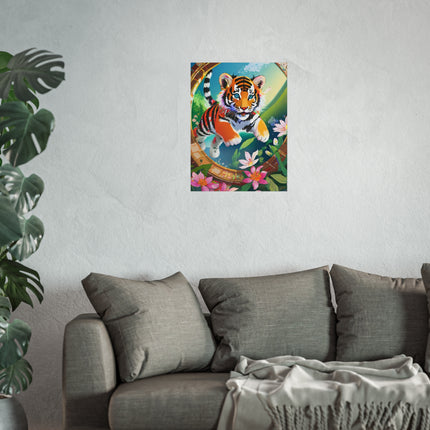 Majestic Tiger Cub Fine Art Posters
