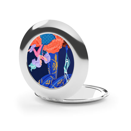 Rococo Stage Siren Compact Mirror – Theatrical Grace & Elegant Drama