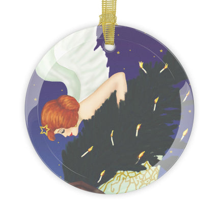 The Christmas Angel Glass Ornament