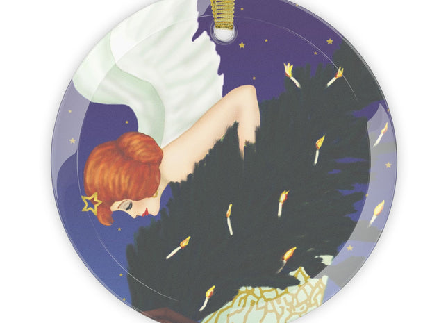 The Christmas Angel Glass Ornament