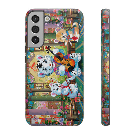 Melodies of the Snow Lion Cub Phone Cases