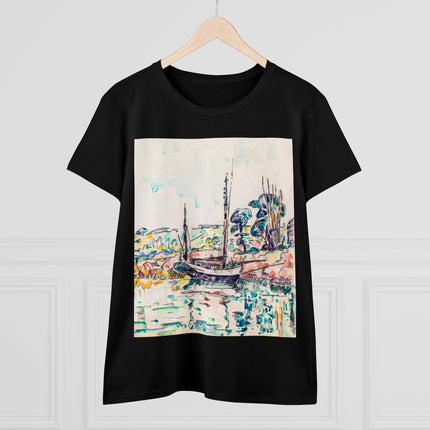 Concarneau by Paul Signac Women's Midweight Cotton Tee
