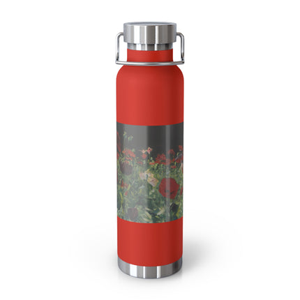 Poppies (A Study of Poppies for Carnation, Lily, Lily, Rose) by John Singer Sargent Copper Vacuum Insulated Bottle, 22oz