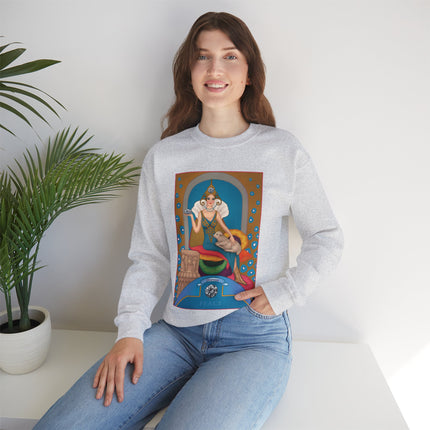 April & Diamond (from the Gem Series) by Sofia Chiostri Heavy Blend™ Crewneck Sweatshirt