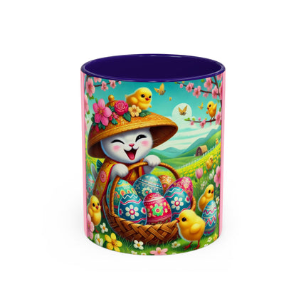 Geisha Kitten’s Easter Delight Colorful Mugs (11oz, 15oz)