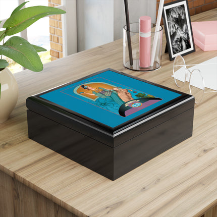 March & Aquamarine (Gem Series) by Sofia Chiostri Jewelry Box