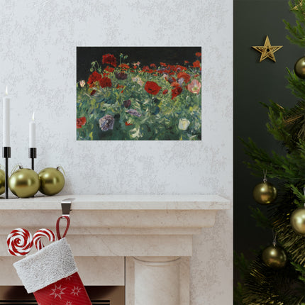 Poppies (A Study of Poppies for Carnation, Lily, Lily, Rose) by John Singer Sargent Matte Horizontal Posters