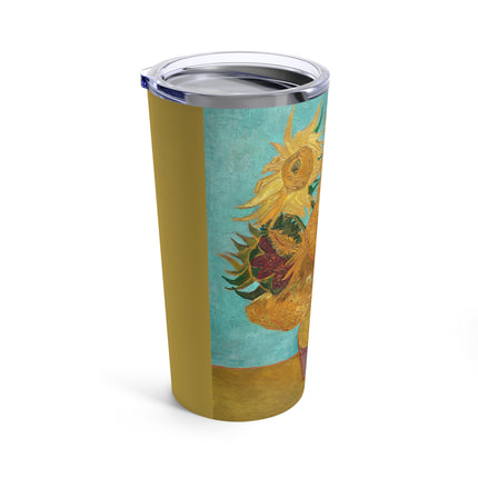 Vase with Twelve Sunflowers by Vincent Van Gogh Tumbler 20oz