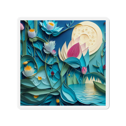 Ethereal Moonlit Lake Die-Cut Magnets (4 Sizes)