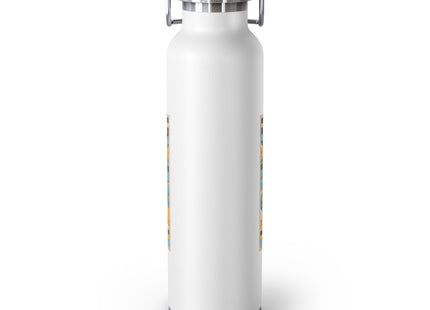 Reproduction of S-Spiral Frieze by Emile Gilliéron Copper Vacuum Insulated Bottle, 22oz