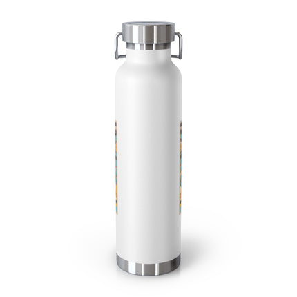Reproduction of S-Spiral Frieze by Emile Gilliéron Copper Vacuum Insulated Bottle, 22oz