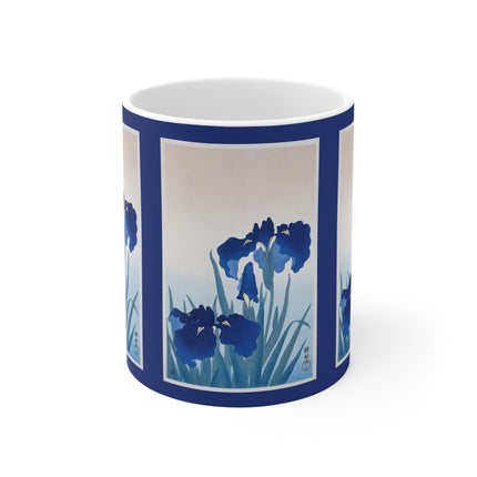 Irises by Ohara Koson Ceramic Mug 11oz