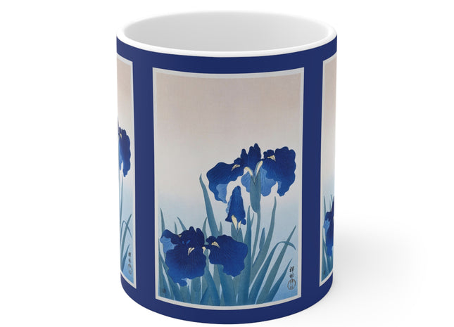 Irises by Ohara Koson Ceramic Mug 11oz