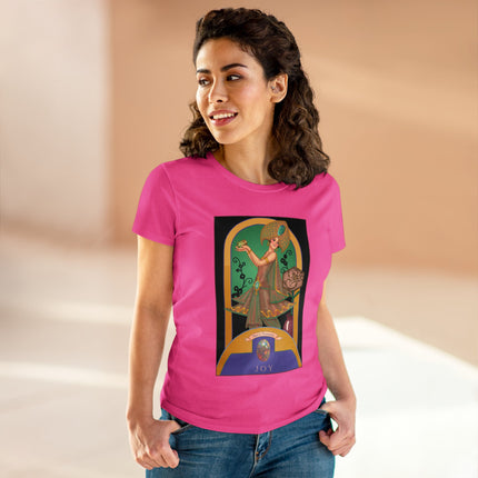October & Opal, Tourmaline (from the Gem Series) by Sofia Chiostri Women's Midweight Cotton Tee