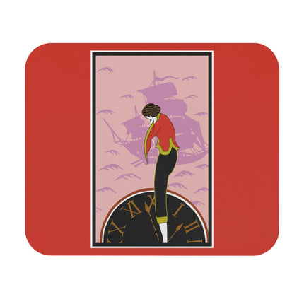 Woman Waiting for her Beloved at 1:59 by Kobayashi Kaichi Mouse Pad, Rectangle