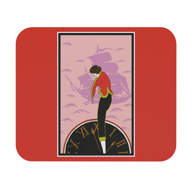 Woman Waiting for her Beloved at 1:59 by Kobayashi Kaichi Mouse Pad, Rectangle
