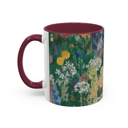 Flowers on the Mountain by August Babberger Colorful Mugs (11oz, 15oz)