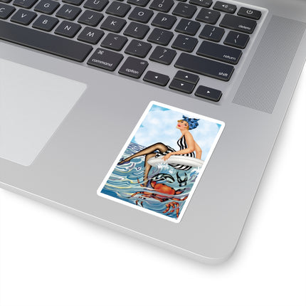 Playful Waves and Fashion Follies Kiss-Cut Stickers (4 Sizes)