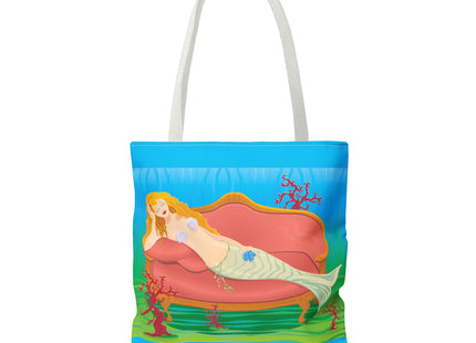 A Mermaid's Peaceful Refuge Tote Bag (AOP)