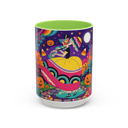 🌙🎃 The Lady Of Moonbeam Hollow Colorful Mug – Whimsical Halloween Charm