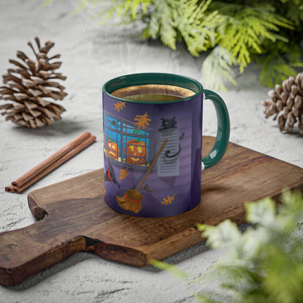 Whimsical Halloween Mischief Colorful Mugs, 11oz